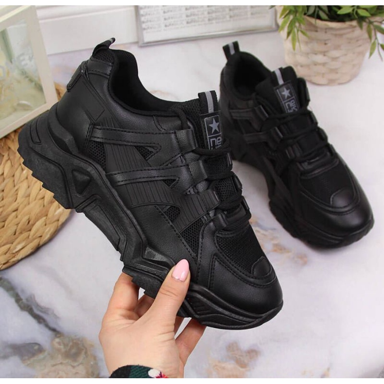 Baskets compensées News W EU649A noir 1