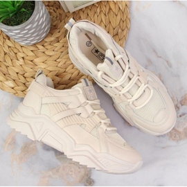 Baskets compensées News W EU649B beige 3