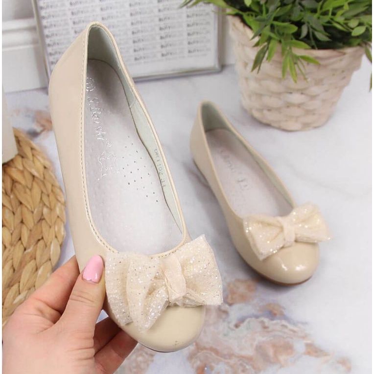 Ballerines laquées S. Barski Jr. OLI153B beige 1