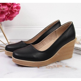 Escarpins compensés en cuir Filippo W PAW339A noir le noir 2