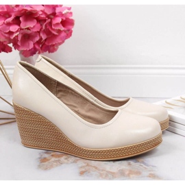 Escarpins compensés Filippo W PAW339C beige 2