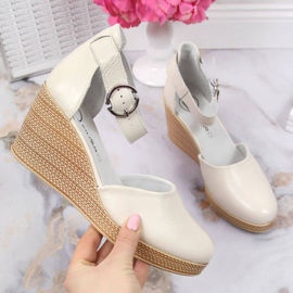 Sandales compensées Filippo W PAW340A beige 1