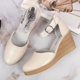 Sandales compensées Filippo W PAW340A beige 3