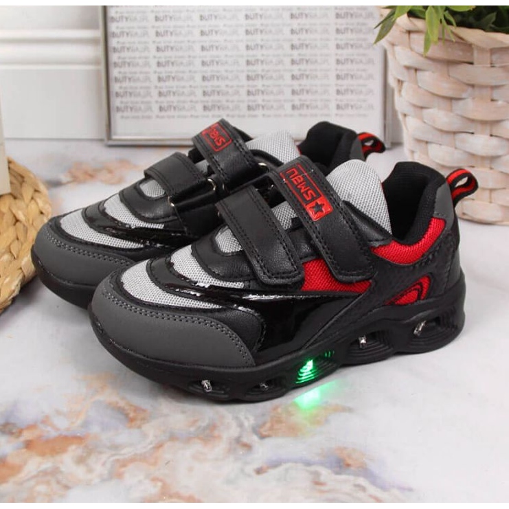 Chaussures semelle brillante News Jr EVE348 noir 2