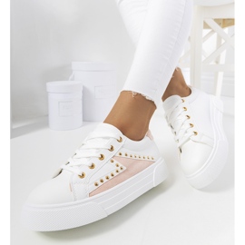 Baskets blanches et roses Udinesi 1