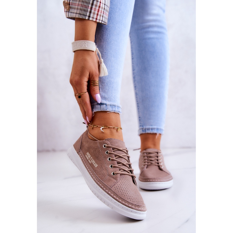 PE1 Baskets en Daim pour Femme Marron Cloesa brun 1