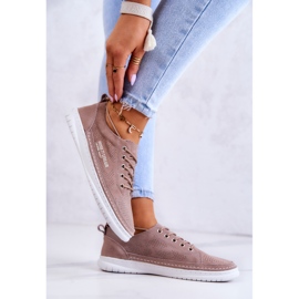 PE1 Baskets en Daim pour Femme Marron Cloesa brun 3