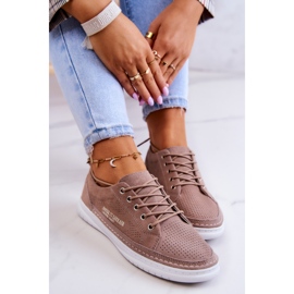 PE1 Baskets en Daim pour Femme Marron Cloesa brun 9