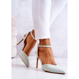 Talons Boucles Daim Vert Clair Kharen 2