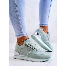 FB2 Chaussures de sport en daim sur une plate-forme Riverside vert clair 3