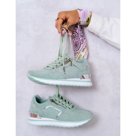FB2 Chaussures de sport en daim sur une plate-forme Riverside vert clair 8