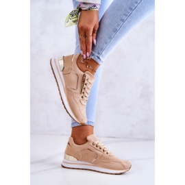FB2 Chaussures De Sport En Daim Sur Une Plateforme Riverside Beige Foncé 3