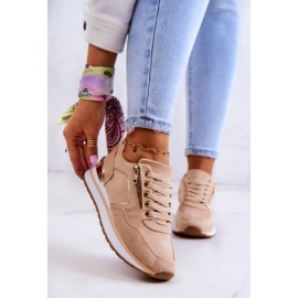 FB2 Chaussures De Sport En Daim Sur Une Plateforme Riverside Beige Foncé 7