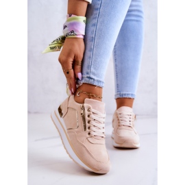 FB2 Chaussures de sport en daim sur la plate-forme Riverside beige clair 1