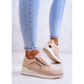 FB2 Chaussures de sport en daim sur la plate-forme Riverside beige clair 2