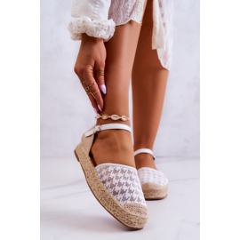 Espadrilles à Boucle pour Femme Blanc Charlene blanche 2