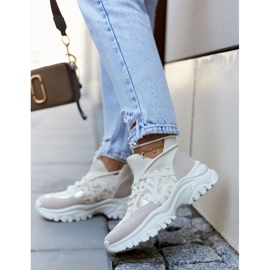 Sneakers Sport Shoes Beige-Or Phinell 2