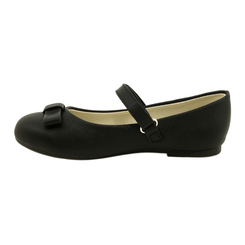 EVE Ballerines Noires Avec Noeud Velcro MISSE le noir 1 EVE Ballerines Noires Avec Noeud Velcro MISSE le noir 1