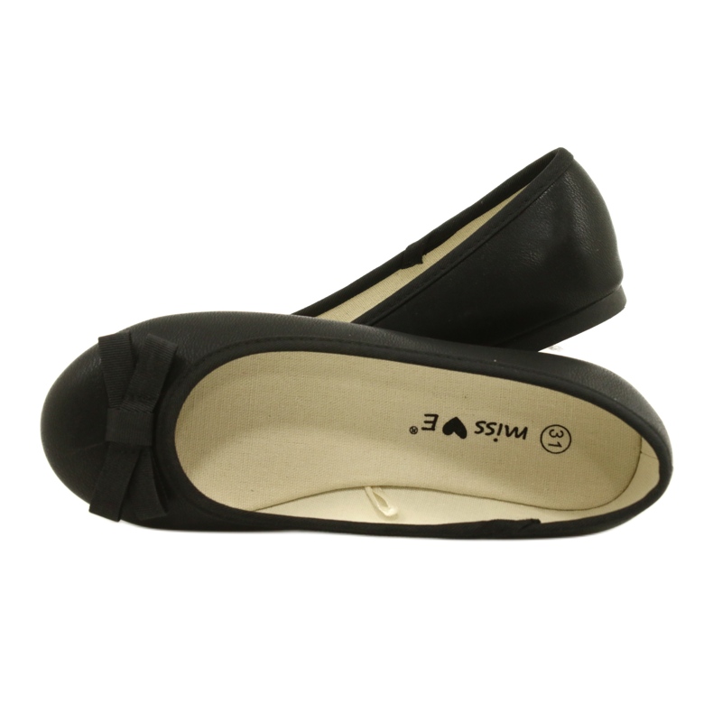 Ballerines noires avec nœud noir le noir 4
