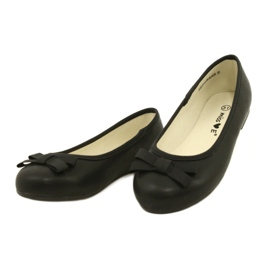 Ballerines noires avec nœud noir le noir 2