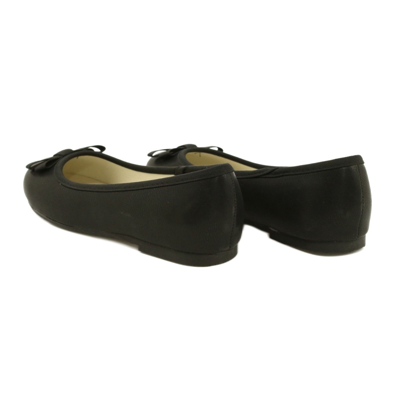 Ballerines noires avec nœud noir le noir 5