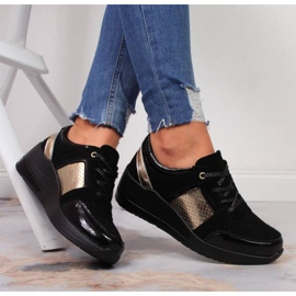 Baskets compensées S. Barski W OLI162A noir 2