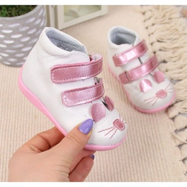 Bottes velcro Kornecki Jr KOR6774 blanc blanche 1