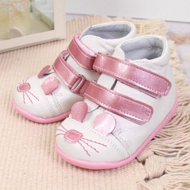 Bottes velcro Kornecki Jr KOR6774 blanc blanche 2