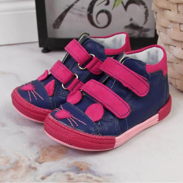 Bottines à scratch Kornecki Jr 6776 bleu marine 2