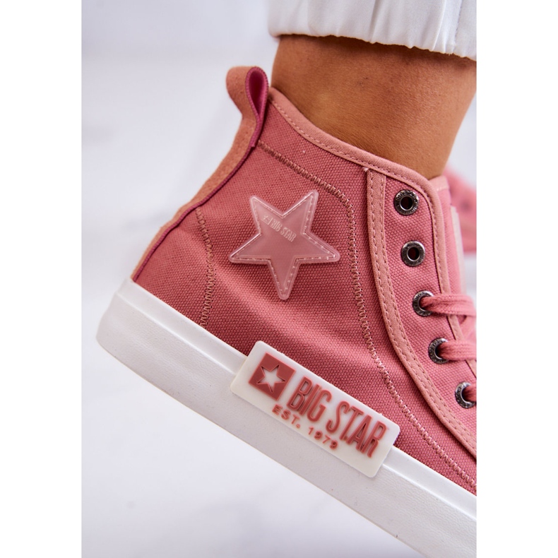 Baskets Montantes Classiques Big Star JJ274382 Rose 1
