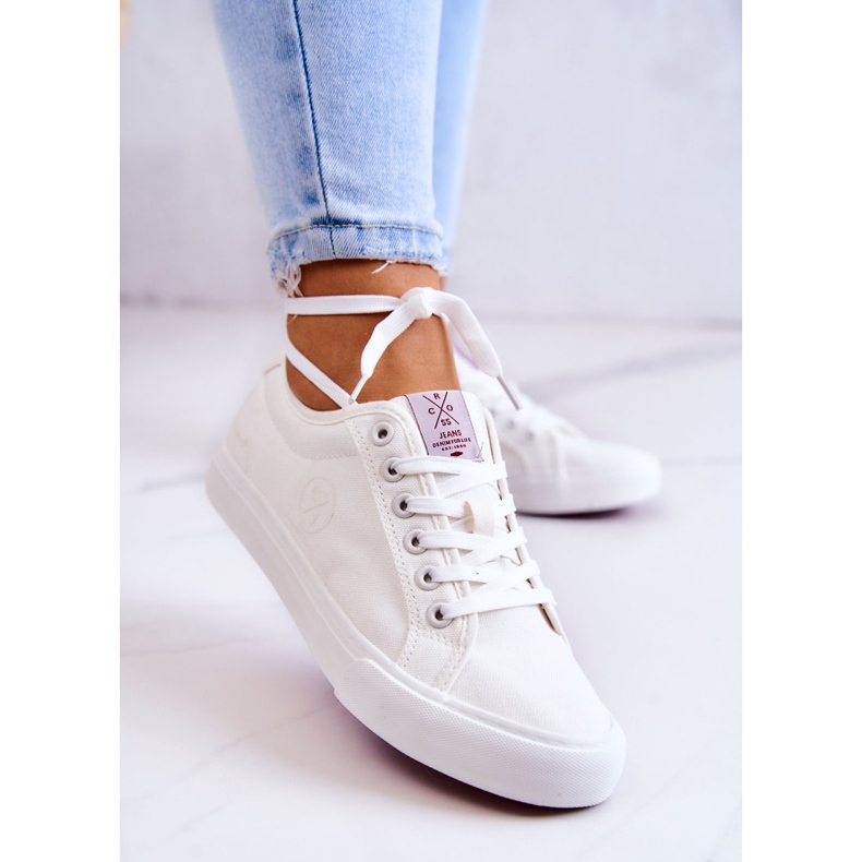 Baskets Femme Cross Jeans JJ2R4050C Blanc blanche 2 Baskets Femme Cross Jeans JJ2R4050C Blanc blanche 2