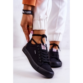 Baskets Femme Tied Cross Jeans JJ2R4039C Noir le noir 1