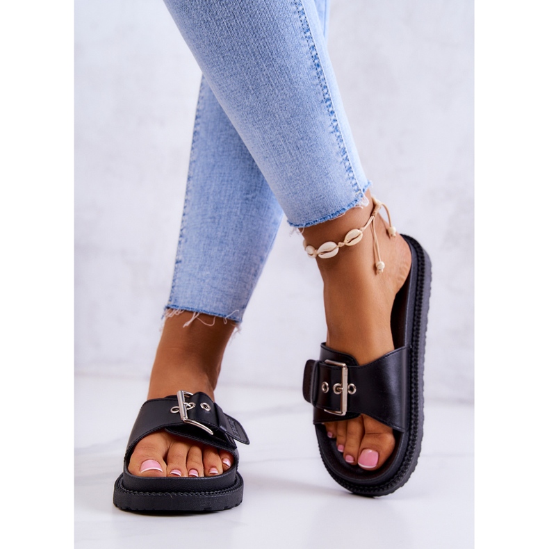 Chaussons Classiques Avec Boucle Big Star JJ274A307 Noir 2