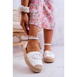 FE1 Espadrilles à décor de Nells blanches 2 FE1 Espadrilles à décor de Nells blanches 2