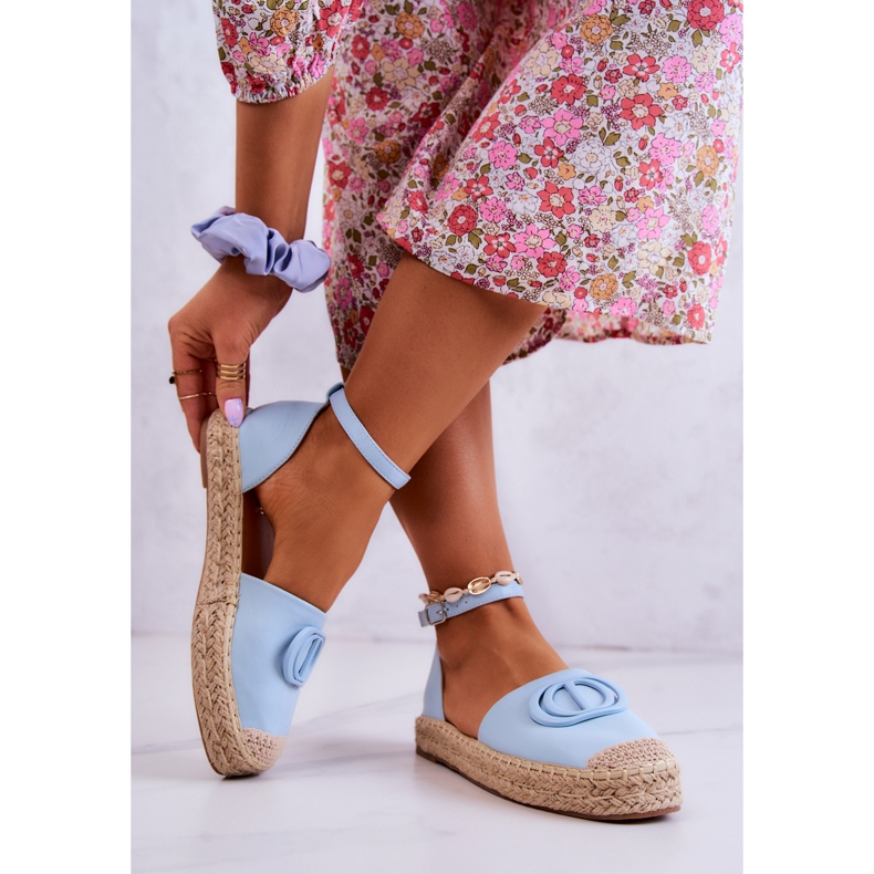 FE1 Espadrilles à ornement bleu Nells 2