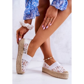 FE1 Espadrilles À Enfiler Berkaley Blanches Femme 3