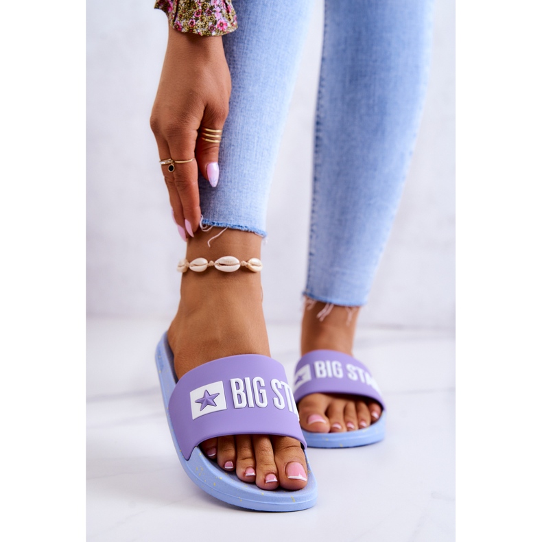 Chaussons Femme Big Star JJ274A525 Violet-Bleu 1 Chaussons Femme Big Star JJ274A525 Violet-Bleu 1