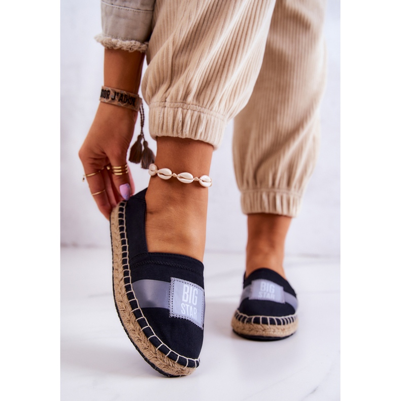 Espadrilles Femme Slip Big Star JJ274963 Noir le noir 2