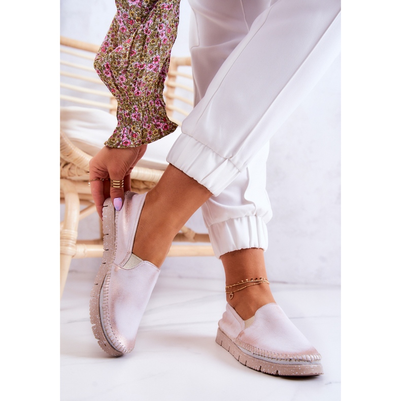 Chaussures à enfiler en cuir pour femmes Maciejka 03512-28 Rose clair 2 Chaussures à enfiler en cuir pour femmes Maciejka 03512-28 Rose clair 2