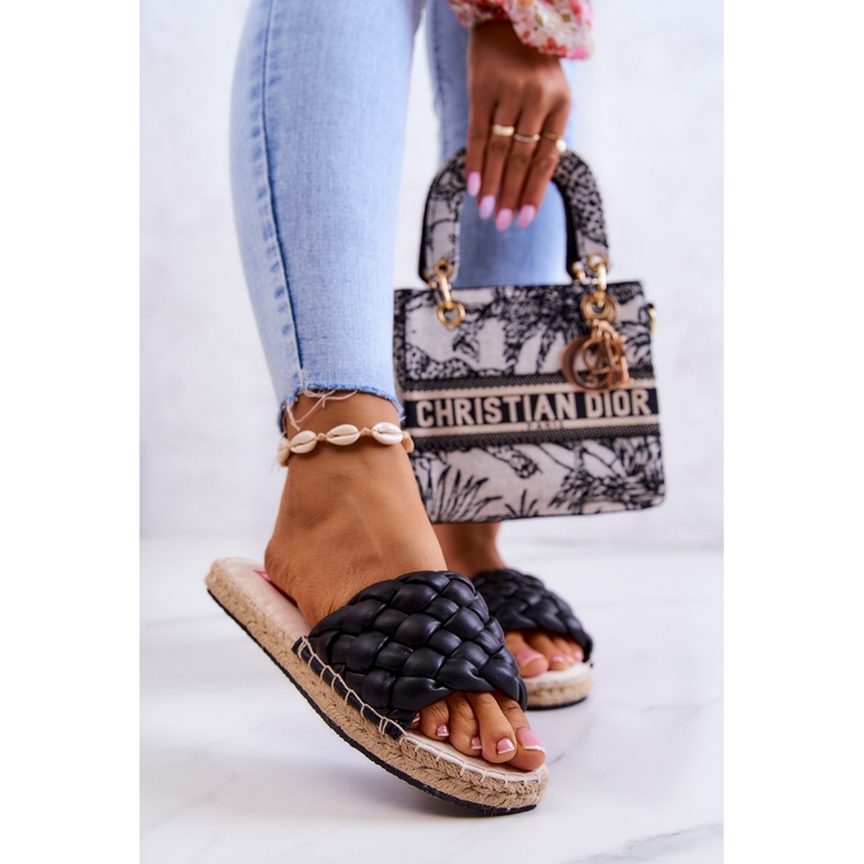 Chaussons Cuir Tressé Big Star JJ274919 Noir le noir 2 Chaussons Cuir Tressé Big Star JJ274919 Noir le noir 2