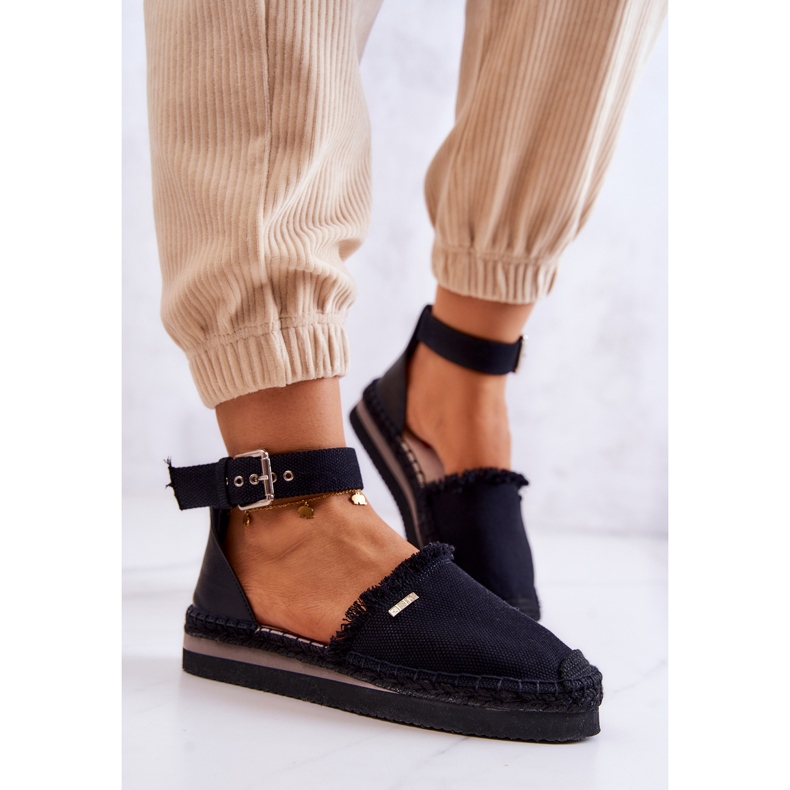 Espadrilles Femme Avec Boucle Big Star JJ274888 Noir 1