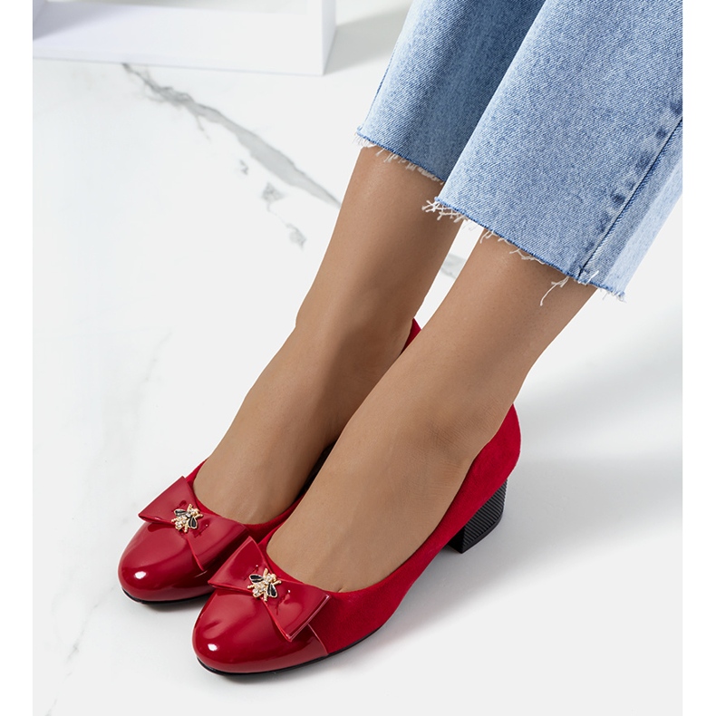 Escarpins femme Sharona rouges 1 Escarpins femme Sharona rouges 1