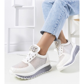 Baskets blanches holographiques Saggers 1