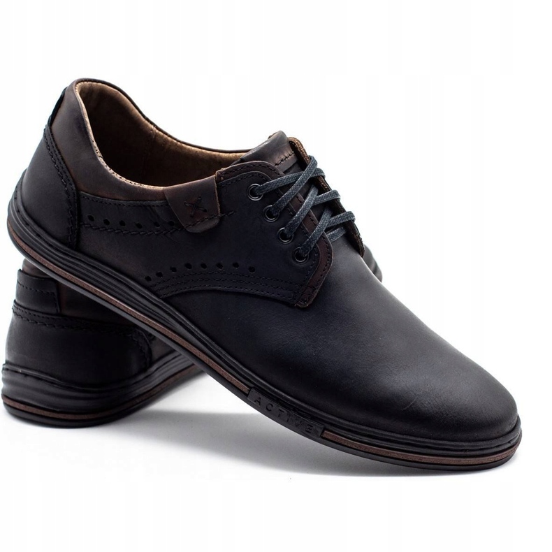 Polbut Chaussures décontractées pour hommes 402 noir 2