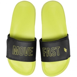 4F Jr HJL22 JKLM002 72N pantoufles le noir vert 1