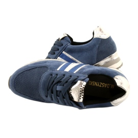 M.Daszyński Chaussures de sport pour femmes bleues MR2169 4 M.Daszyński Chaussures de sport pour femmes bleues MR2169 4