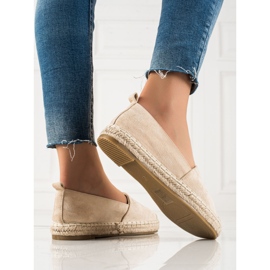 Bestelle Espadrilles En Daim Beige 3