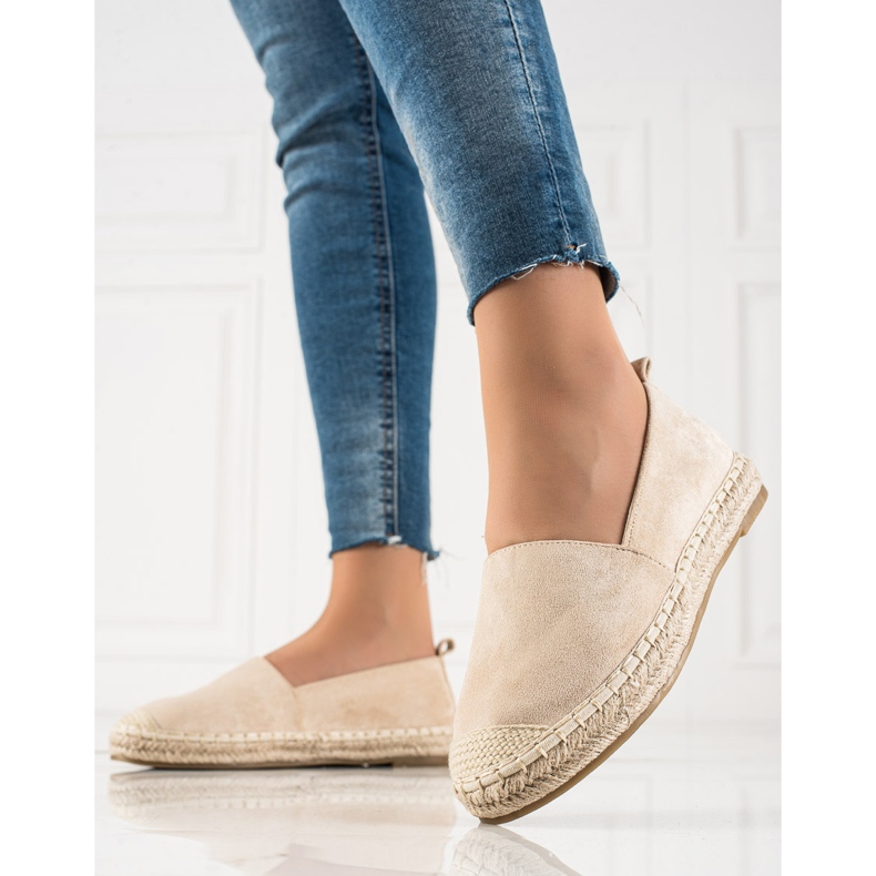 Bestelle Espadrilles En Daim Beige 1