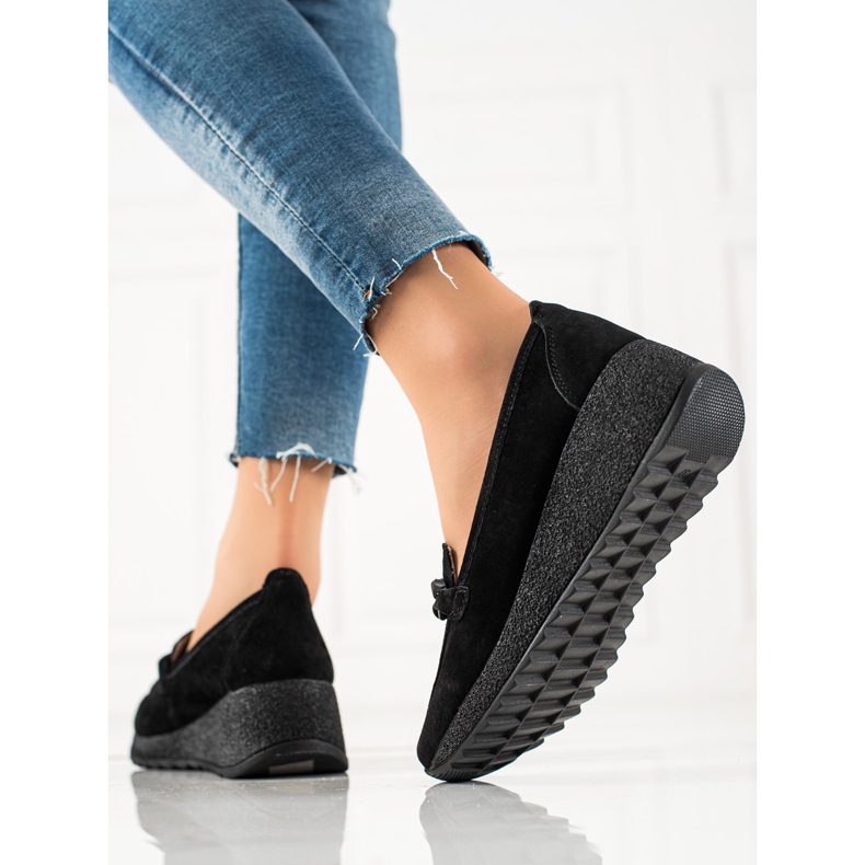 Filippo Richelieus En Cuir Sur La Plateforme noir 1