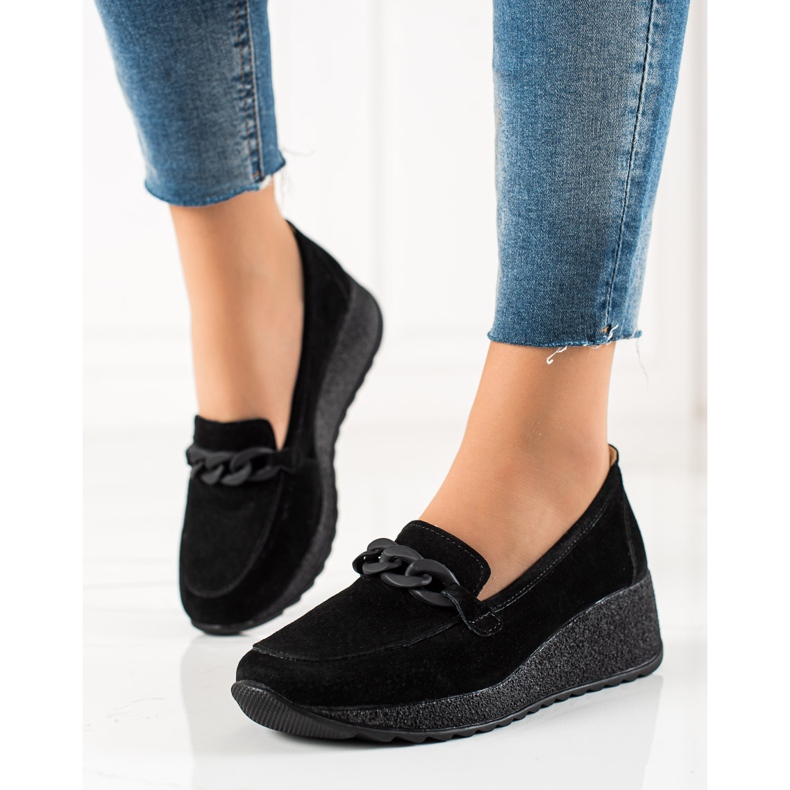 Filippo Richelieus En Cuir Sur La Plateforme le noir 2